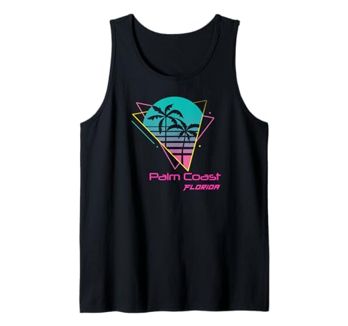 Palm Coast Florida, estilo retro Camiseta sin Mangas