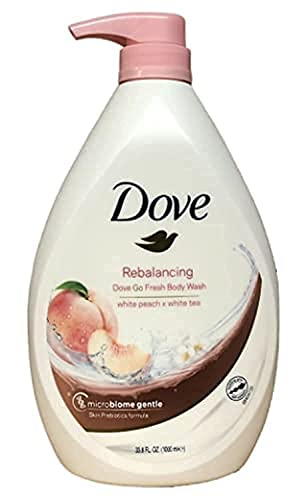 Dove Rebalancing Go Fresh Body Wash, White Peach And White Tea Scent, Microbiome Gentle, 33.8 Ounce Pump Bottle #TOP16