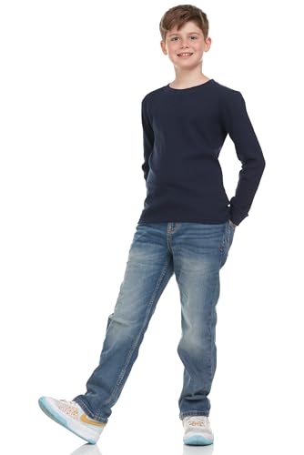 Boys' 2-Pack Long Sleeve Thermal Shirts – Warm & Breathable Tops for School and Play, Sizes 4-184