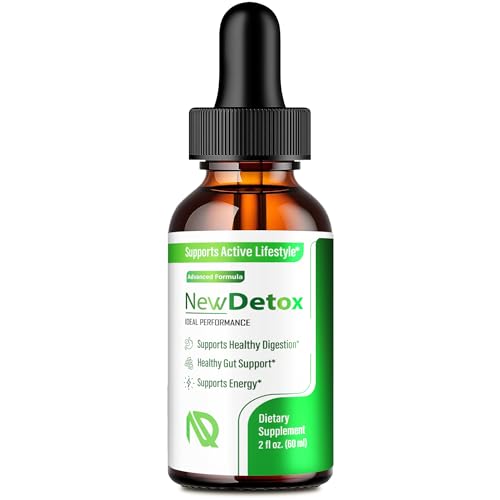 New Detox Drops - Official NewDetox Dropper for Gut Health & Digestion Support Supplement, All Natural Advanced Formula Liquid Drops, Maintain Digestive Health & Comfort, New Detox Reviews (1 Pack)