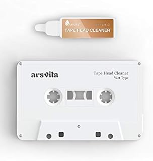 Arsvita Audio Cassette Head Cleaner, Tape Cleaning Kit for Home/Portable/Car Cassette Player