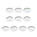 DOITOOL Succulents Pots 10PCS Clear Plastic Plant Saucer Tray Plant Pot Saucer Round Flower Pot Tray for Garden Potted Water Drips and Soil,15.7 x 13 x 3 cm (Trandsparent) Outdoor Planters