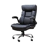 マナベインテリアハーツ ワークチェア レザー パソコンチェア デスクチェア ブラック アキレス