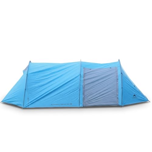 Image of 4 Person Camping Tent | Waterproof 1200mm | Ventilation Windows |Portable | ET1104 | Aqua Blue
