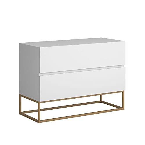 Mesa Cabeceira Eros 60CM Pés de Ferro Dourado