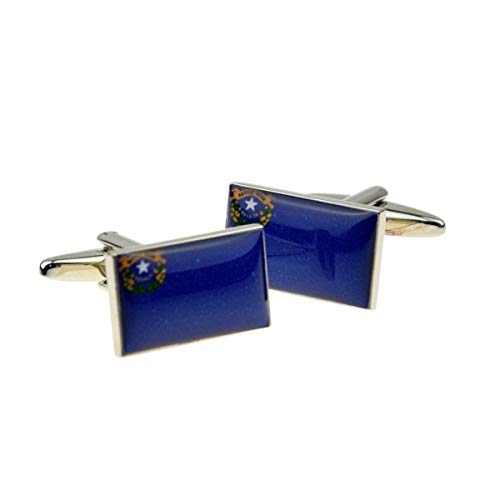 Mancuernillas Nevada State Flag para Hombre miniatura 1