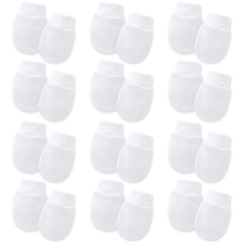 TUONYIS 12 Paar Babyhandschuhe, Baumwolle Fäustlinge, Baby Handschuhe...