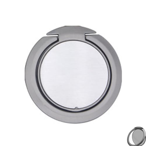 Mirhua スマホ リング リングホルダー 超薄型 指輪型 携帯リング バンカーリング 360度回転 ホールドリング スマホリング 亜鉛合金製 車載ホルダー iPhone/Android多機種対応(ブラック)