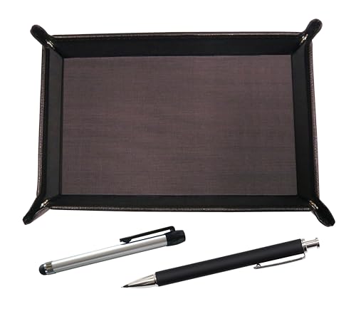 シボチョコカラー牛革ペントレイ メタルタッチ棒銀と押し出し成型ラバー軸真鍮ノックシャープペンセット 黒 TRATYO-ALST-HS301S