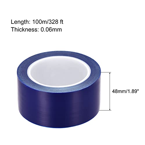 Image of MECCANIXITY Removable Protective Film, 1 9 /10 Inch x 328 Ft Surface Protective Scratch Film Roll for Furniture, Electrical Appliances, Blue
