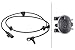 Produktbild HELLA 6PU 012 679-961 Sensor, Raddrehzahl - 2-polig - Hinterachse - Kabel: 945mm