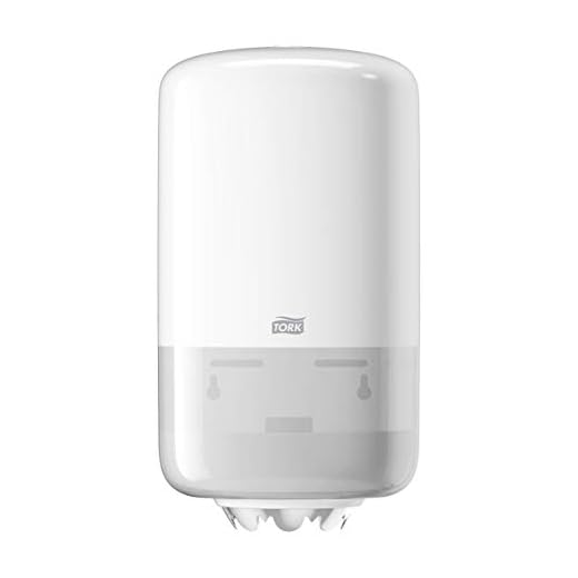 Tork 558000 Mini Innenabrollungsspender für M1 Papierwischtücher im Elevation Design / Wischtuchspender für hygienische Einzeltuchentnahme in Weiß, (B x H x T) 174 x 321 x 165 mm