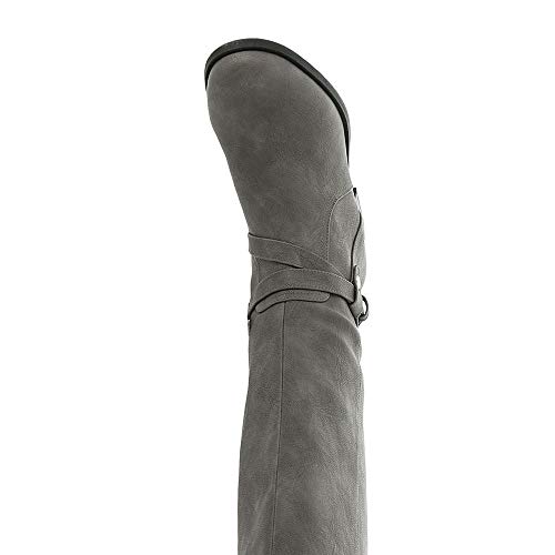 Life Stride Women's Xtrovert Knee High Boot, Hthr Grey, 5 #TOP1