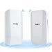 Produktbild KuWFi 300Mbps Outdoor WLAN Access Point Outdoor Wireless Bridge Fernpunkt-zu-Punkt-WiFi-Extender, WiFi-Sender 14DBi High Gain Access Point, Wi-Fi Bridge, einfache Einstellung