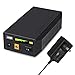 TalentCell Rechargeable 72W 100WH 12V/8300mAh 9V/11000mAh 5V/20000mAh DC Output Lithium Ion Battery Pack for LED Strip and CCTV Camera, Portable Li-ion Power Bank, Black