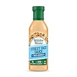 Walden Farms Taco Ranch Street Taco Sauce 12oz. Bottle - Vegan, Kosher and Keto Friendly, Non-Dairy Milk Substitute - Perfect for Taco Salads, Burritos, Rice Bowls, Chips and Many More