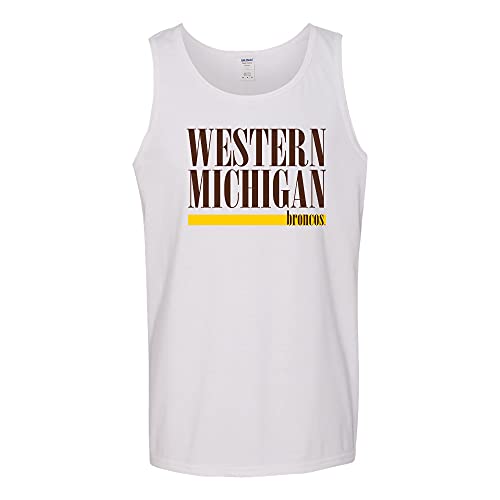 UGP Campus Apparel AT1274 - Western Michigan Broncos Boldline Tank Top - Medium - White