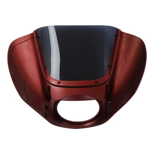 Image of Front Headlight Quarter Fairing Windshield Fit For Harley Softail Low Rider FXLR S FXLRS 2018-2025 Street Bob FXBB FXBBS 2018-2025 Softail Standard FXST 2020-2024 Wicked Red Denim