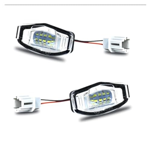 Luz de matrícula blanca de 12V y 6000K para Civic y Accord