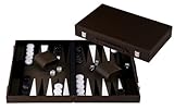 Engelhart-250562 – Backgammon en Cuir 15 Pouces (38.6 cm) Mallette Cuir de...