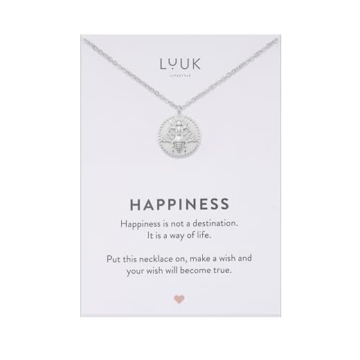 LUUK LIFESTYLE Collier élégant avec pendentif pièce reine, bijoux de protection, accessoire de mode tendance, cadeau d'anniversaire, silver