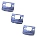 Price comparison product image 3 Pcs Door Latch Strike Plate D Shaped Striker Keep Plate Stainless Steel Plates for Mortice Door Latch