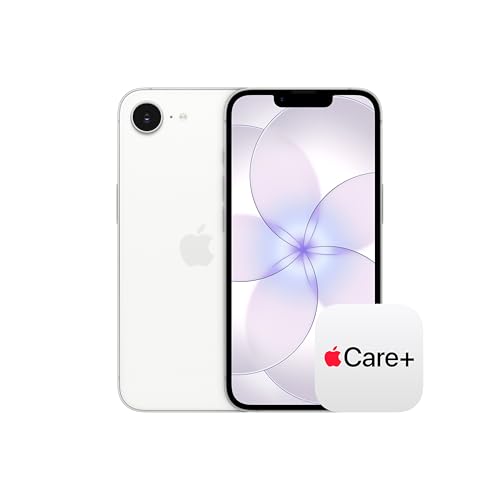 Apple iPhone 17e 512GB�F6.1�C���`Super Retina XDR�f�B�X�v���C�AA19�`�b�v�A������g����o�b�e���[�A48MP Fusion�J�����A�ŏ��X�g���[�W512GB�G�z���C�g + 2�N���� AppleCare+ ����E�����v