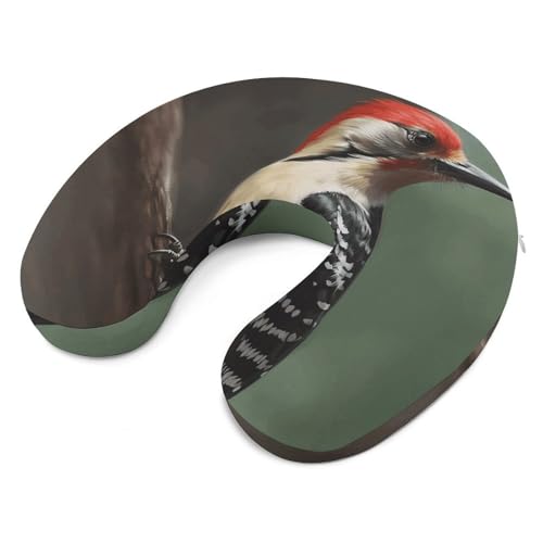 Oreiller de voyage Woodpecker en forme de U pour train