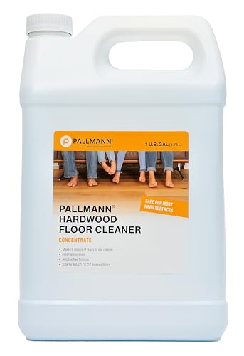 Pallmann Hardwood Floor Cleaner Concentrate 1 Gallon - Makes 8 Gallons of Cleaner - Water-based Streak-free Formula