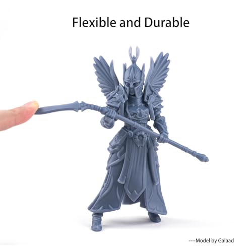 Siraya Tech Tenacious Easy Navy Grey 3D Printer Resin, Easy-to-Print Flexible Resin with High Impact Resistance, Great Resolution, and High Toughness - No Mixing Needed, Perfect for MSLA/DLP/SLA, 1kg