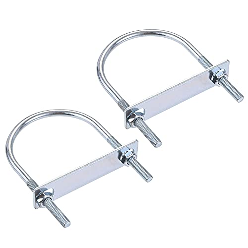 Sourcing Map M8 Stahl U-Bolzen Set 2er