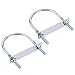 uxcell Round U-Bolts 2 Sets 3.15