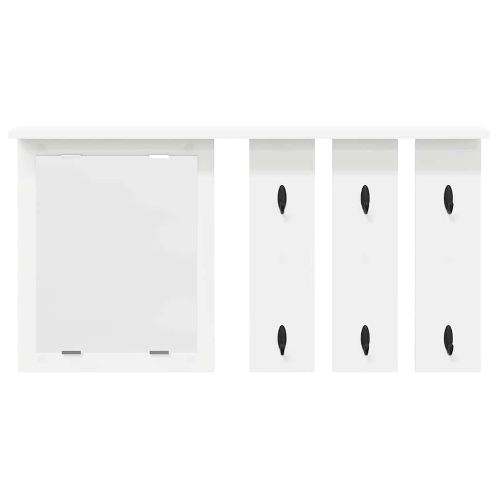 Porte-manteau mural blanc 85 x 10 x 45 cm