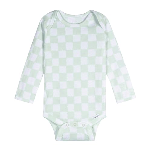 Image of Onesies Brand Unisex Baby 6-Pack Long Sleeve Bodysuits - Breathable Cotton One-Piece Outfits for Newborns & Infants