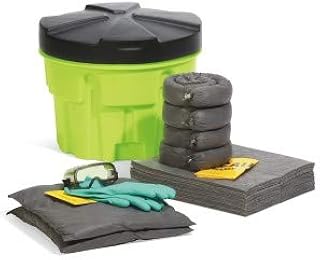 SpillTech Universal Hi-Viz Overpack Salvage Drum Spill Kit, 20 Gallon, 43 Pieces (SPKU-20-HV)