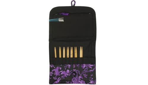 HiyaHiya HIBINKIT5SM Stricknadel-Set, verschiedene Farben, 13 cm, Bambus, kleine Spitzen, Größen (US 2-8)