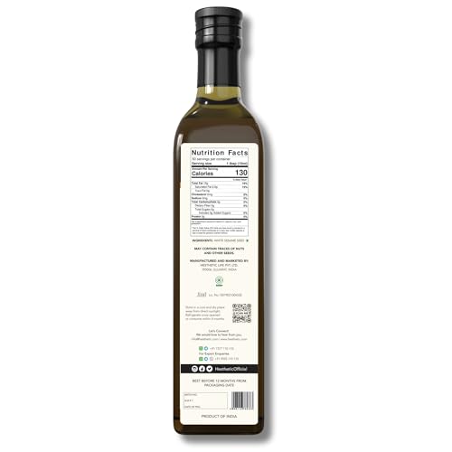 Hesthetic - Edible Cold Pressed White Sesame Seed (Gingelly) Oil | 500ml | Til Ka Tel | Rich in Healthy Fats, Ideal for Cooking, Frying & Salad... - Image 2