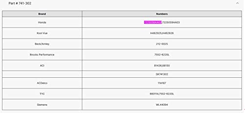 Dorman 741-302 Front Driver Side Power Window Motor And Regulator Assembly Compatible With Select Honda Models #TOP4