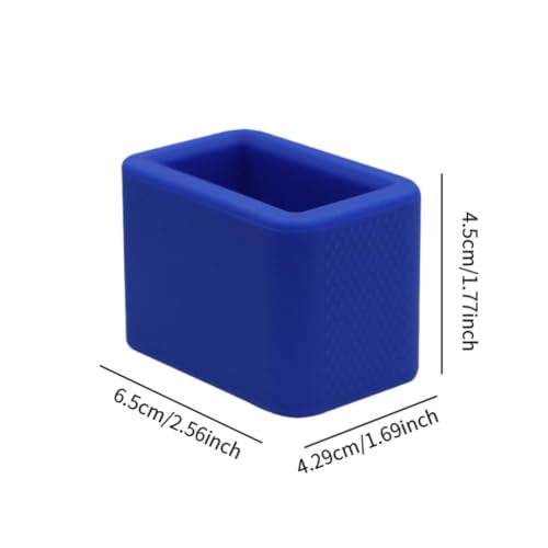 Hebilla de cinturón de auto de silicona azul de tacto suave para pasajeros 4