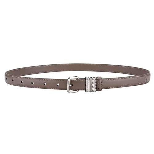 Belts for women, Waist Belt Women's Waist Belts Vintage Pure Cowhide Belts Denim Suit Pants Artistic Belt Alloy Pin Buckle Belt(Came,110 CM)
