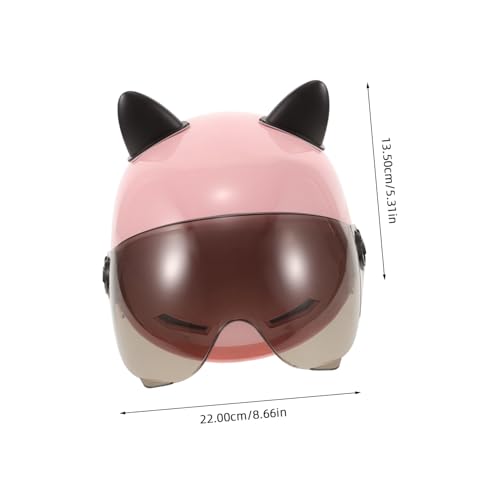 Casco de bicicleta eléctrica unisex con orejas de gato y protección ABS contra el sol en verano 2