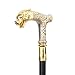 Golden White Dragon Handle Pattern Walking Stick Party Fashion Elegant Walking Stick Decorative Cospaly Cane Knob Crosier 89cm
