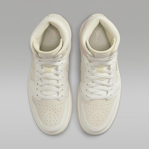 Air Jordan 1 Mid SE Women's Shoes (FQ1926-161, Coconut Milk/Sail/Legend Pink) Size 124
