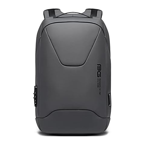 FANDARE Anti-Theft Backpack Business Daypacks fits 15.6 Inch Laptop Travel Large Backpack with USB Charging Port Waterproof Computer Bag Bookbag for Women Men Notebook Grey Cover