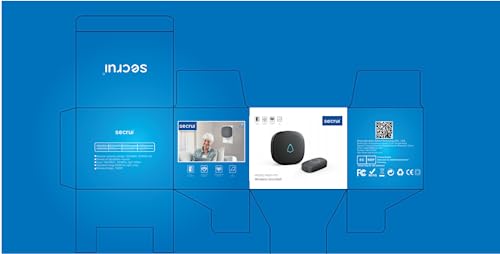 SECRUI Campanello Senza Fili, Plug in Impermeabile...