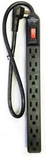 AVBcable LTS-8S 8 Outlet Power Strip, Black