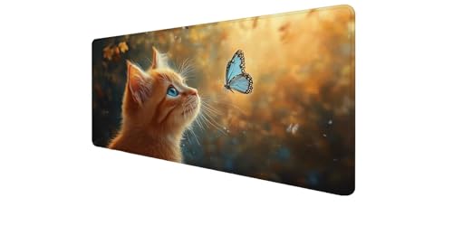Tapis de souris XXL étanche avec base en caoutchouc antidérapante et bords cousus