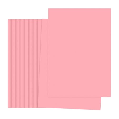 Papel de color rosa claro A4 para impresora, origami y manualidades escolares