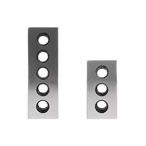Shoze 2PCS Precision Blocks Hardened Steel Blocks 0.0002'' Engineer Ground Hardened 23 Holes Engineer Blocks 1''x 2'' x3'' for Milling Machinist Lathe Tools