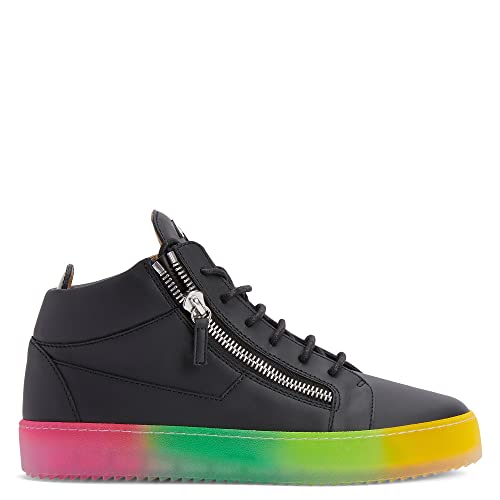 Kriss Multicoloured Rubber Sole Mid-Top Men's Sneakers